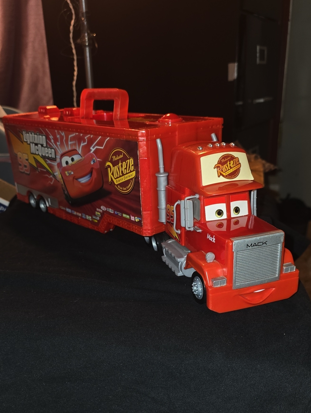 Mattel Red Lightning McQueen Mack Hauler Toy